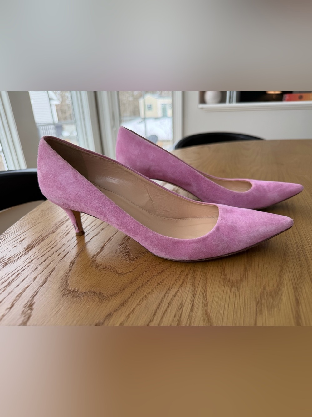 J Crew Dulci Kitten Pink Suede Heels